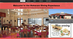 Desktop Screenshot of maharaniindiarestauranteg.com